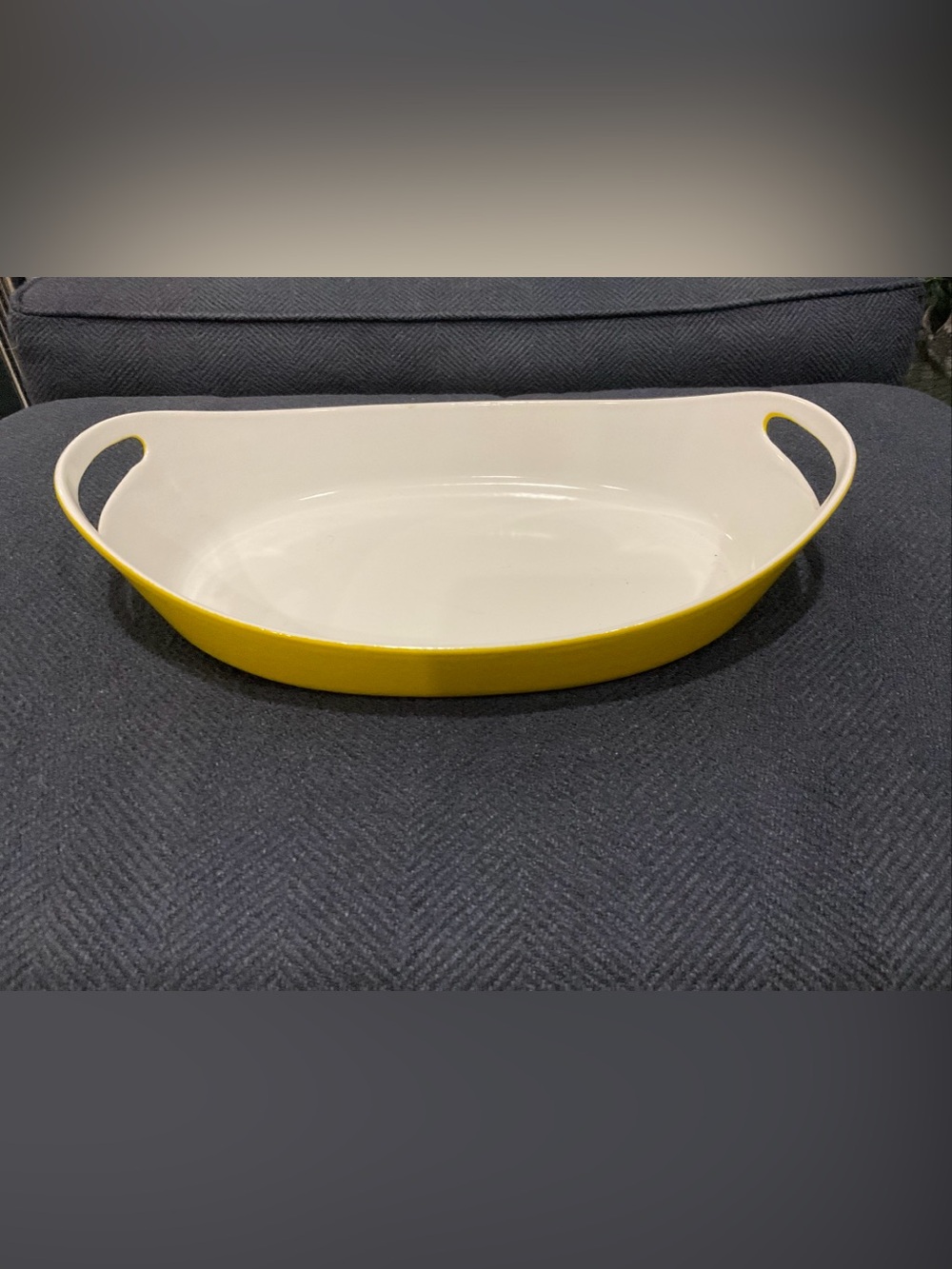 Michael Lax Copco Yellow Cast Iron Enamel Paella Pan Casserole Denmark